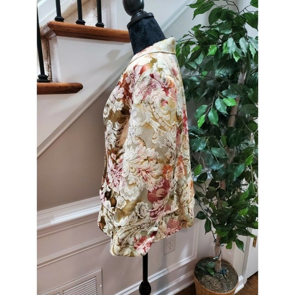 Lane Bryant Women's Multicolor Three Buttons Single Breasted Fitted Blazer 16 - Picture 5 of 12